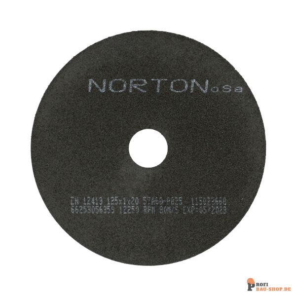 nortonschleifmittel/NORTON_schleifmittel_66253056359 Flat cutting off wheel Non-Reinforced Cut-Off-Norton NRCO-125x1x20-57A60PB25_169221